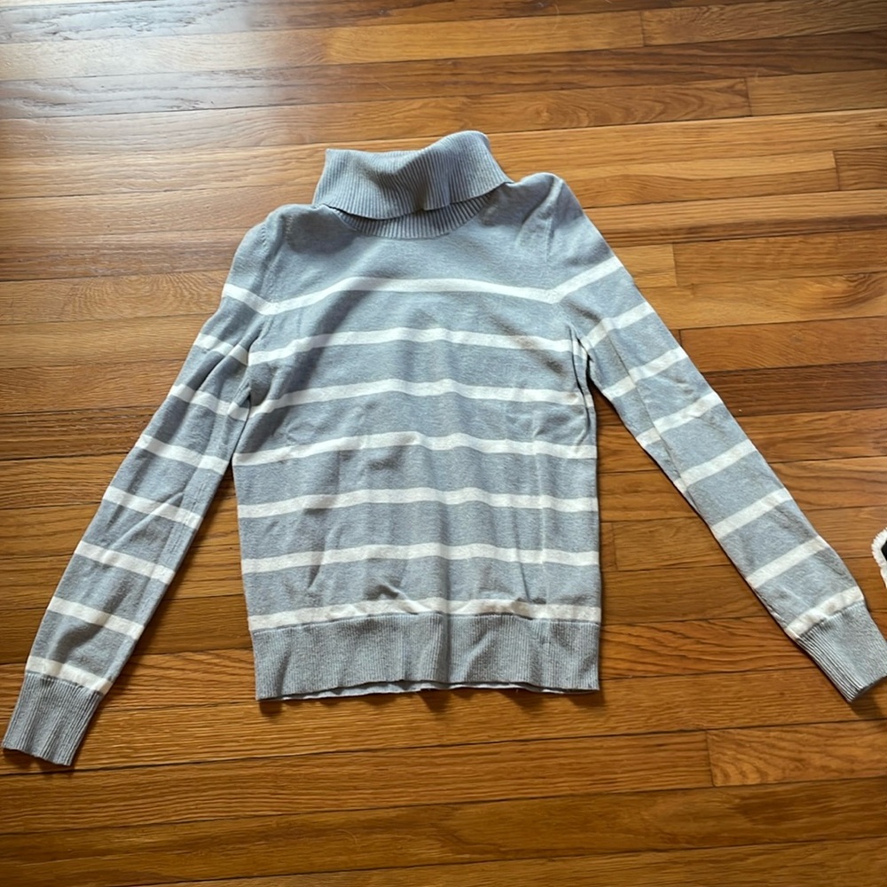 Grey and White Sweater